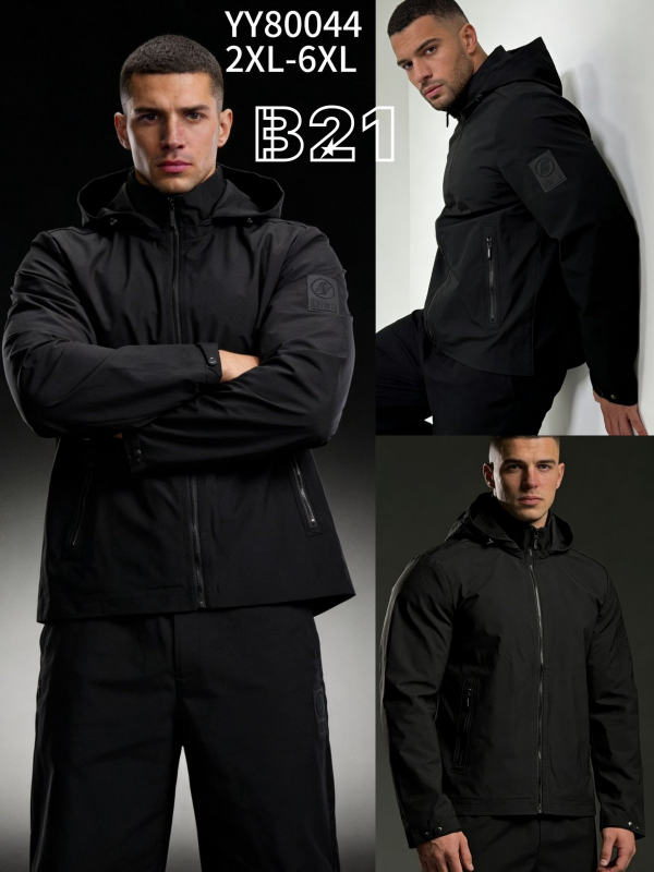 Kurtka męska cienka Roz 2XL-6XL, 1 Kolor Paczka 5 szt